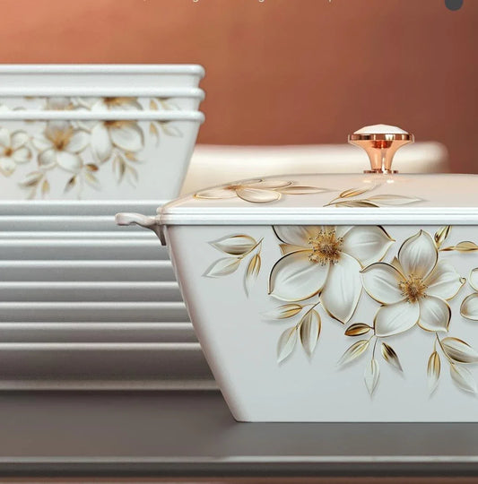 Heritage Double Glaze Dinner Set 88pcs