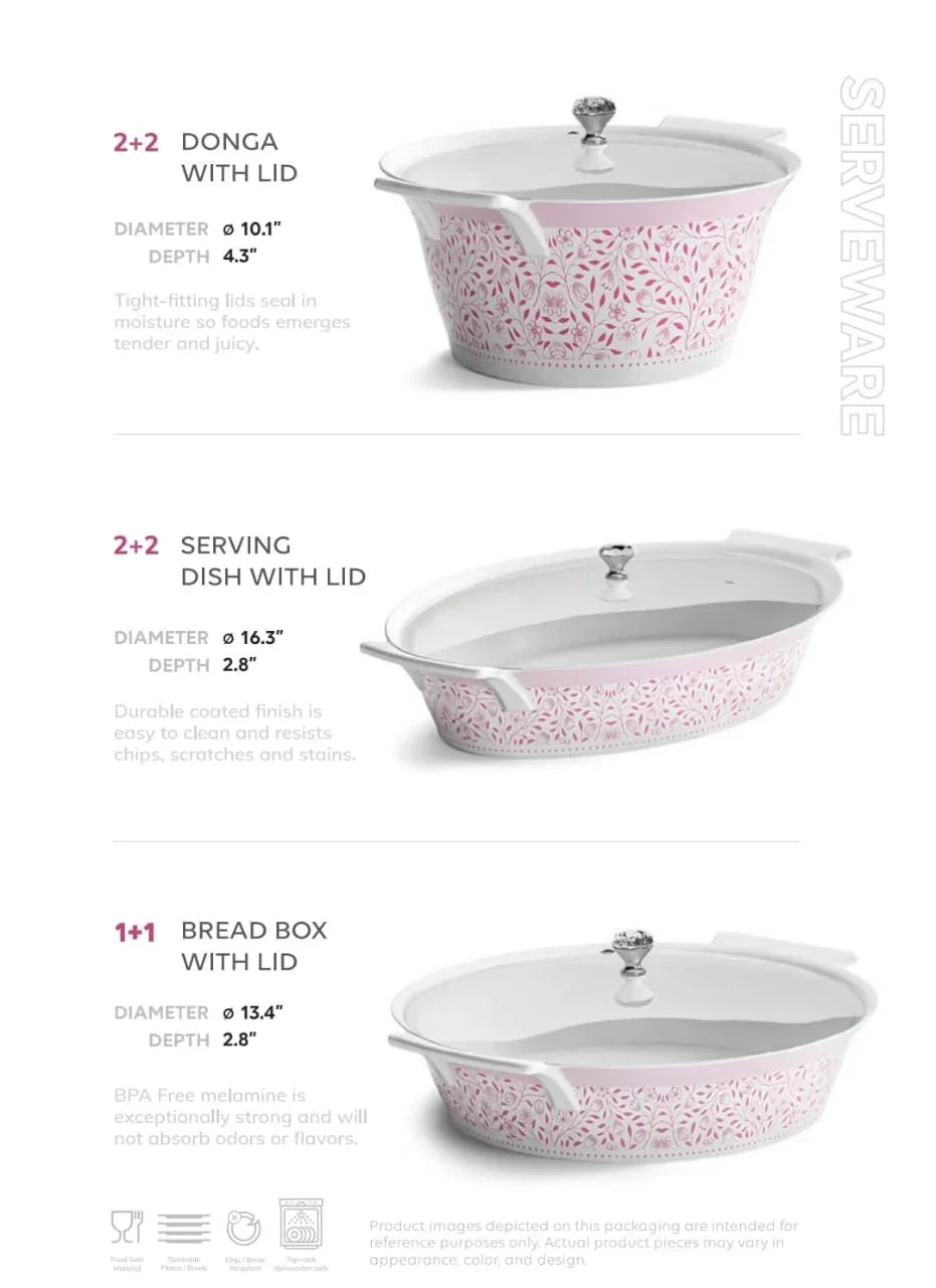 Trend Double Glaze Dinner Set – 80 Pcs