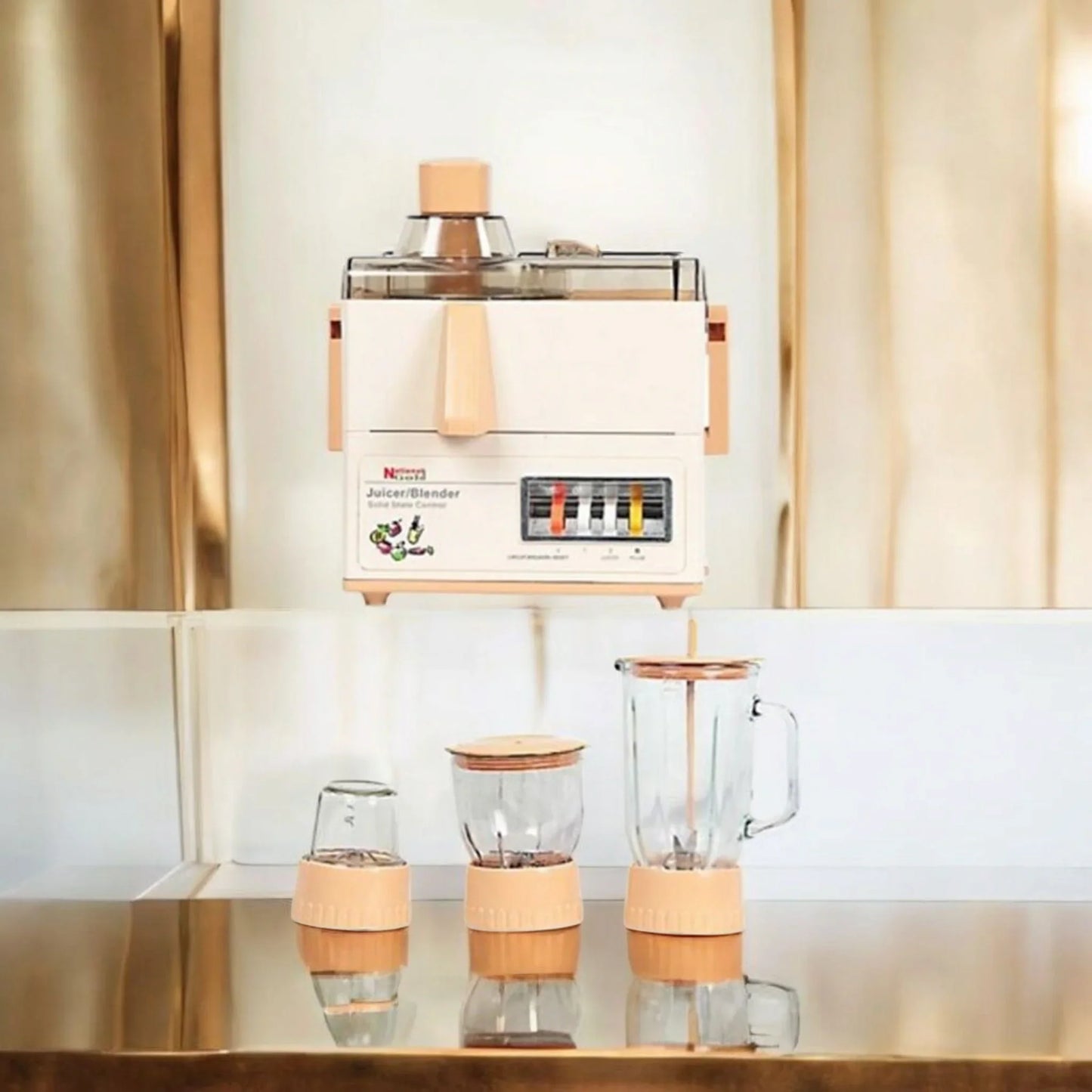 4-in-1 Food Factory – Juicer, Blender, Chopper, Grinder