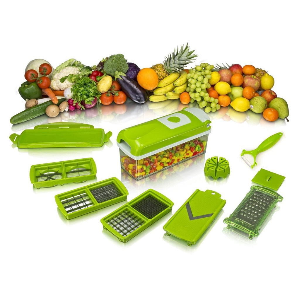 12 PCs Nicer Dicer & Slicer - Genius Chopper Nicer Dicer