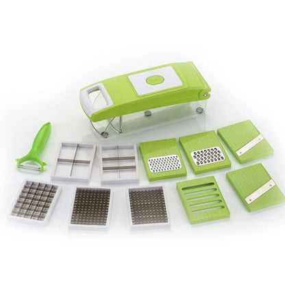 12 PCs Nicer Dicer & Slicer - Genius Chopper Nicer Dicer