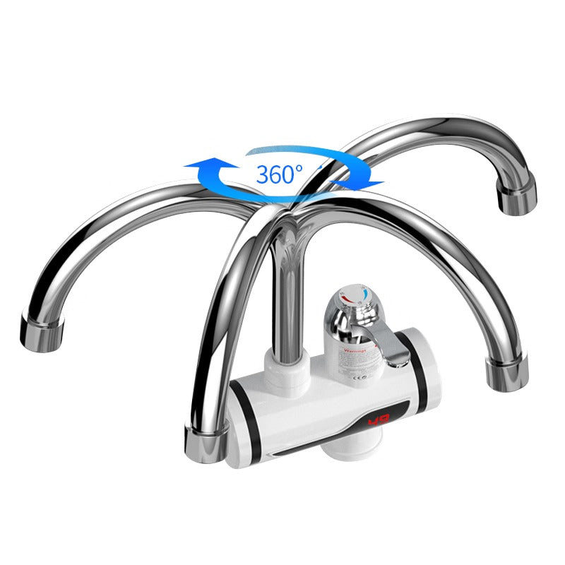 Electric Hot Water Faucet Tap with LED Digital Display - Russian Import