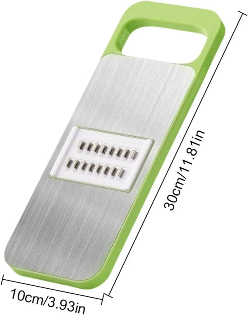 5-in-1 kitchen mandoline slicer with ergonomic handle and safety guard