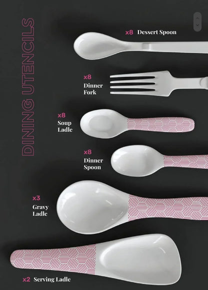 Trend Double Glaze Dinner Set – 80 Pcs