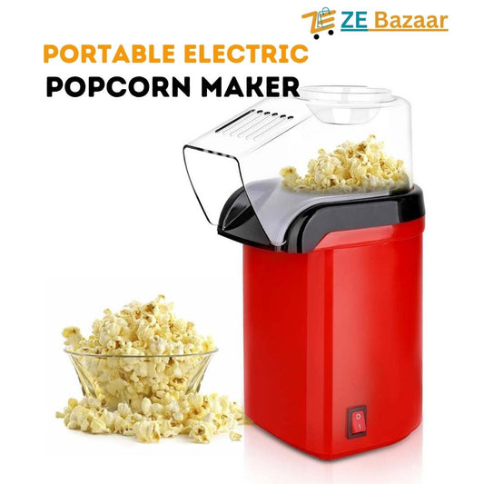 Portable Electric Popcorn Maker - Automatic Instant Popcorn Maker