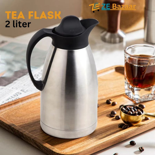 Stainless Steel Double Wall Vacuum Flask - Tea Thermos - Coffee Pot
