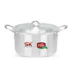 SK Cookware 15-Piece Aluminum Cookware Set - Bridal Gift Set with Wooden Spatulas