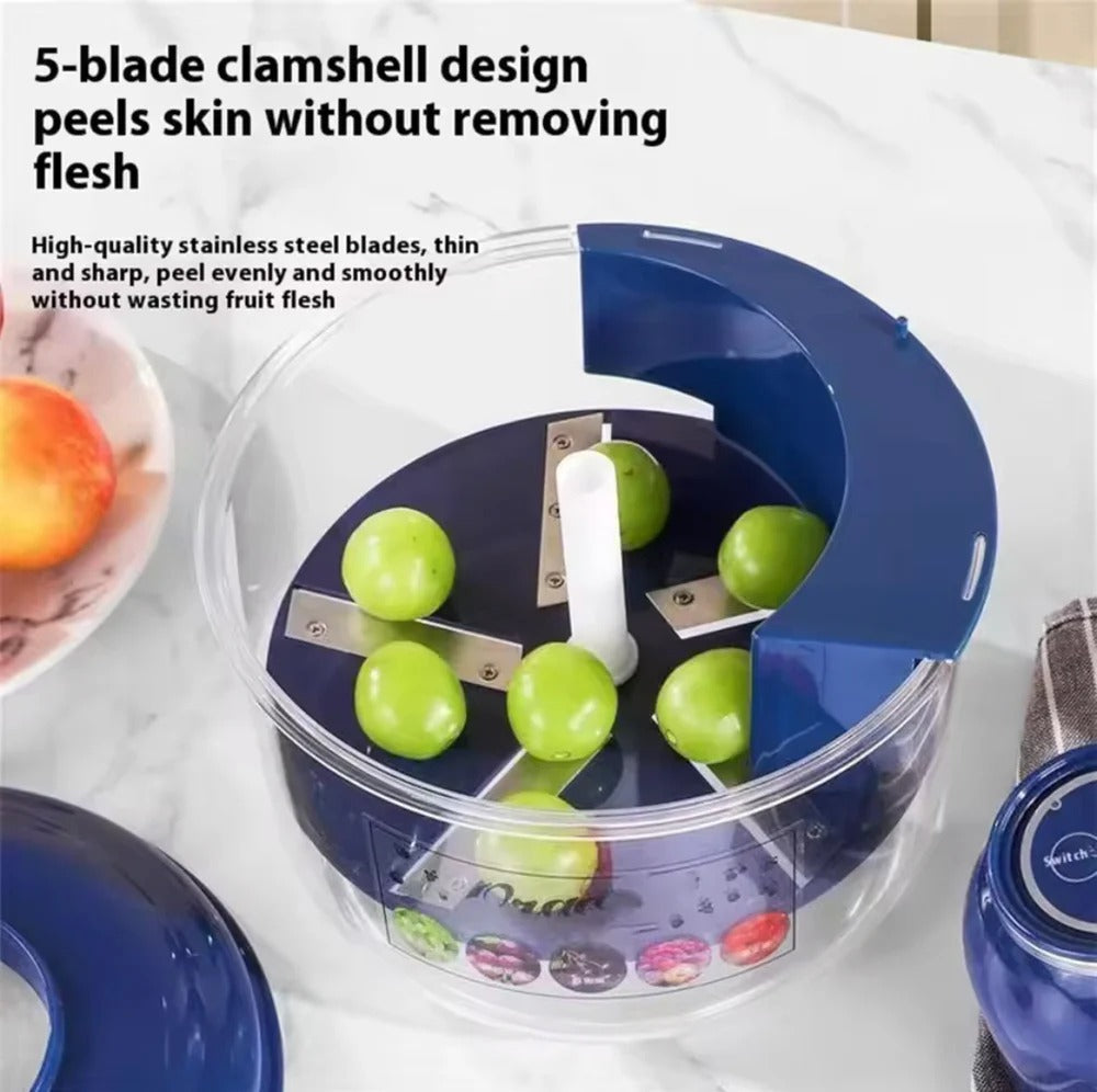automatic fruit skin remover machine peeling a kiwi with stainless steel blade food grade www.zebazaar.store