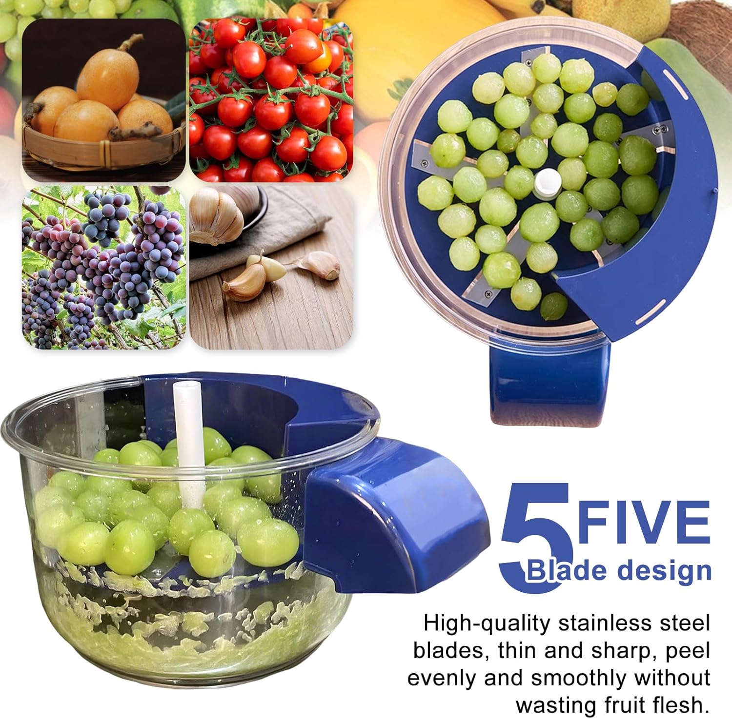 cordless electric vegetable peeler charging via USB cable 1300mAh lithium battery included www.zebazaar.store