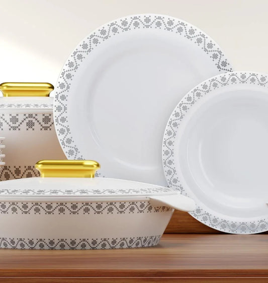 Heritage Double Glaze Dinner Set – 88 Pcs