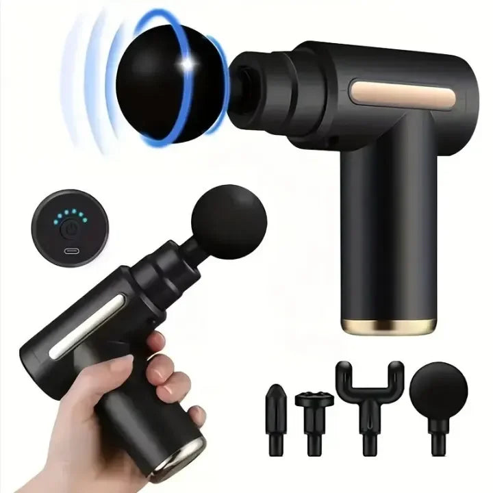 Deep Tissue Massage Gun – Compact, USB Rechargeable