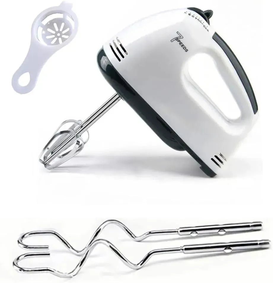 7-Speed Electric Hand Mixer – Beater & Cream Whisker Machine with Attachments