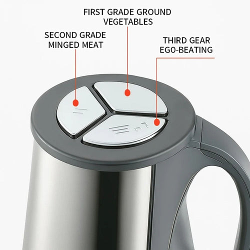 Zebazaar meat chopper with motor base, lid, and bowl 