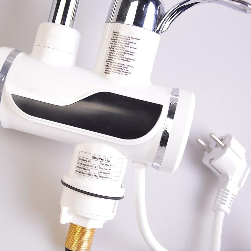 Electric Hot Water Faucet Tap with LED Digital Display - Russian Import