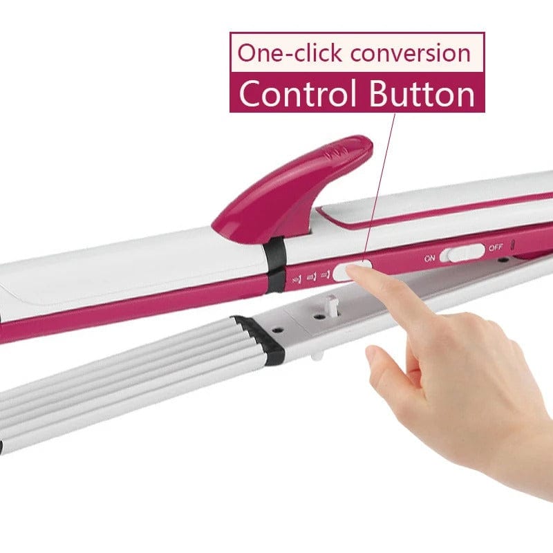 Shinon 3 IN 1 Hair Iron Professional Hair Straightener - Curler and Hair Crimper Styling