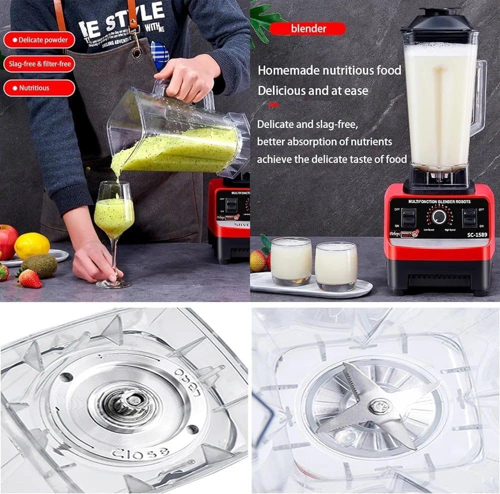 2-in-1 Electric Blender & Juicer 2L Jug – Copper Motor