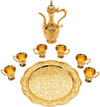 Luxury Turkish Arabic  Style Coffee\ Kahwa Cups - Zam zam Water  Set 6 Cups - Elegant Serving Set for Home & Gift