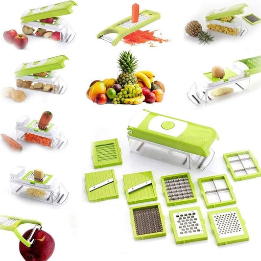 12 PCs Nicer Dicer & Slicer - Genius Chopper Nicer Dicer