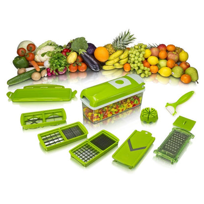 12 PCs Nicer Dicer & Slicer - Genius Chopper Nicer Dicer