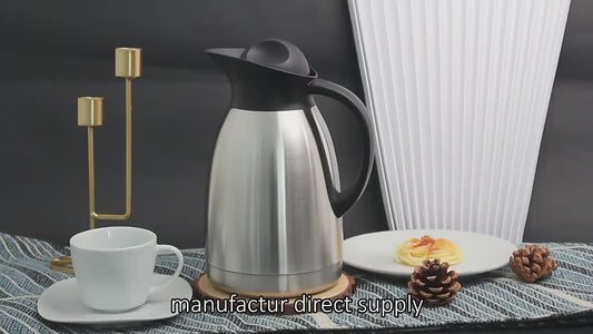 Stainless Steel Double Wall Vacuum Flask - Tea Thermos - Coffee Pot