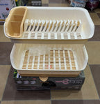 Double Layer Drainer Plate Stand - Storage Organizer Rack For Kitchen