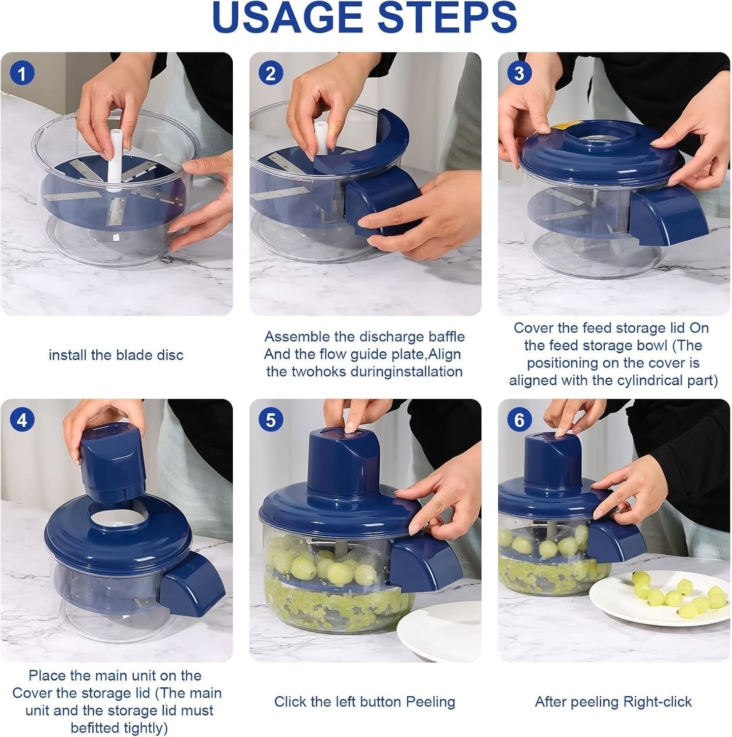 rechargeable fruit and garlic peeler machine peeling cherry tomato gently with 5 blades www.zebazaar.store