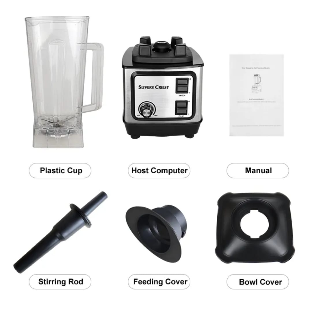 Silver Crest 3-in-1 blender and food processor 5500W with juicer grinder chopper attachments