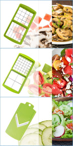 Nicer Dicer Plus 12-in-1 Vegetables Cutter, Fruit Slicer, Vegetables Peeler, All-in-One Vegetables & Fruits Slicer, Peeler & Grater