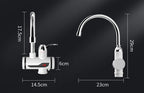 Electric Hot Water Faucet Tap with LED Digital Display - Russian Import