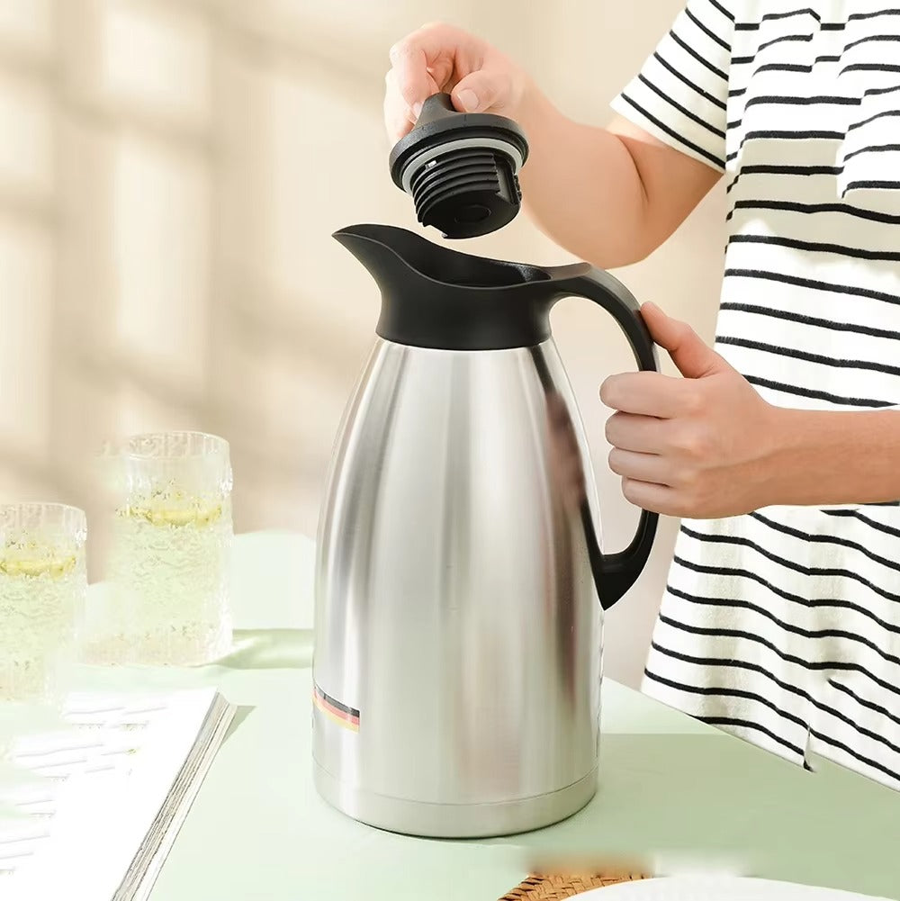 Stainless Steel Double Wall Vacuum Flask - Tea Thermos - Coffee Pot